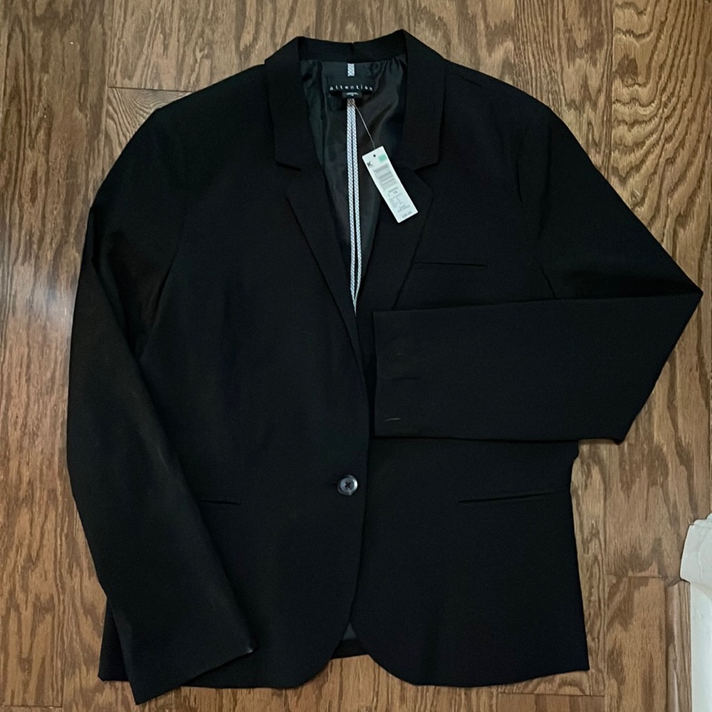 Attention black blazer jacket. Size 16 (XL).